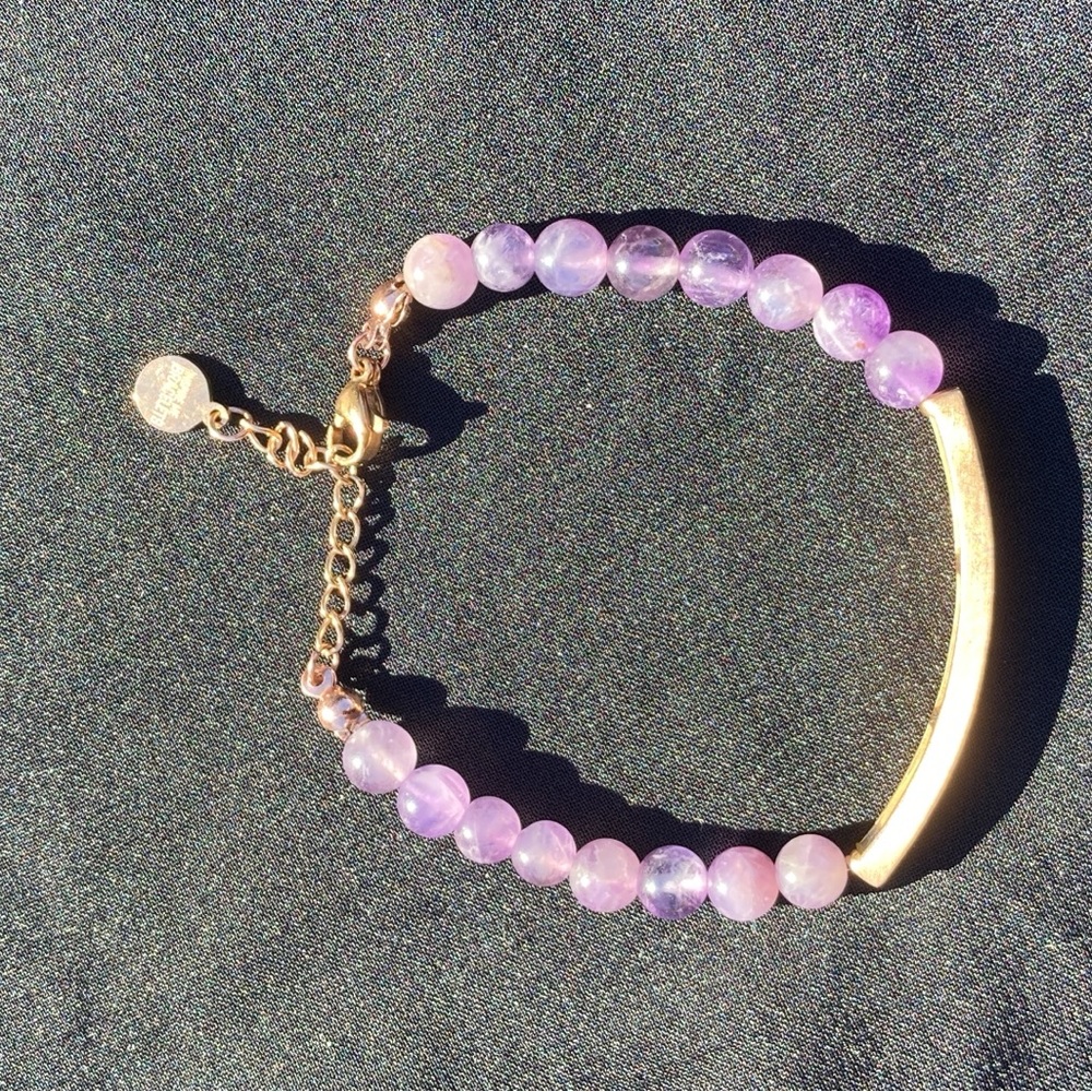INSPIRATION CO. “THE BEST IS YET TO COME” BRACELET W/ ROSE GOLD TONE CHAIN - Picture 8 of 12